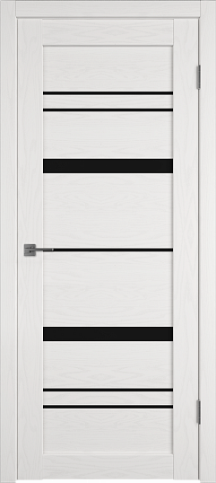 Дверь ВФД серия Atum Pro модель 25 Soft стекло Black Gloss