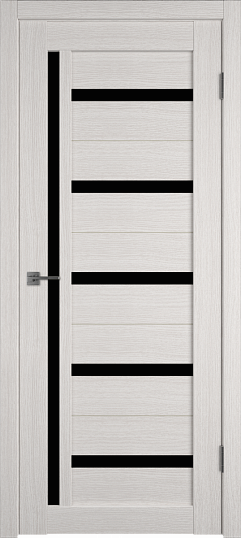 Дверь ВФД серия Atum модель 18 стекло Black Gloss